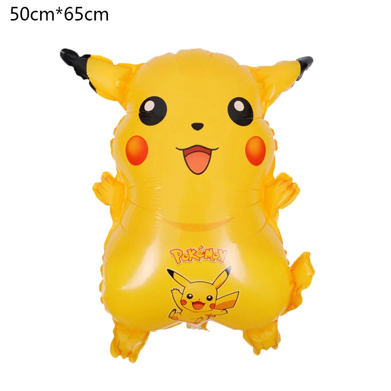 6 шт./лот шары из фольги Pokemon Pikachu украшения для дня рождения 16 дюймов номер 1 9 с