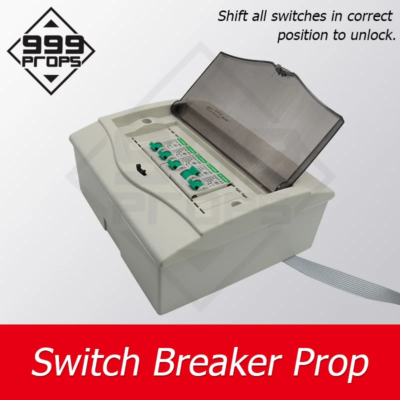 999PROPS Switch Breaker Prop in real life escape game turn the switches to right position to unlock chamber supplier