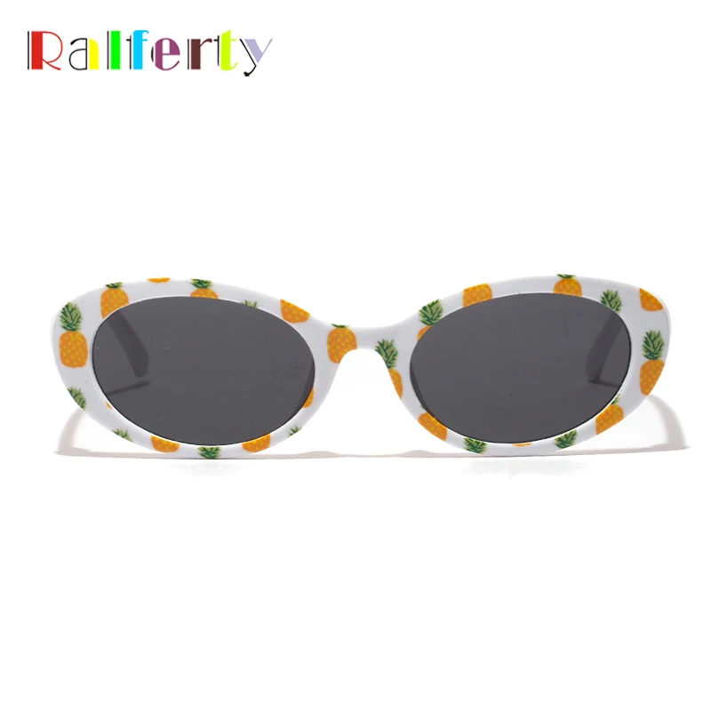 Ralferty 2019 Овальные Солнцезащитные очки зеркальная сетка UV400 ретро солнцезащитные