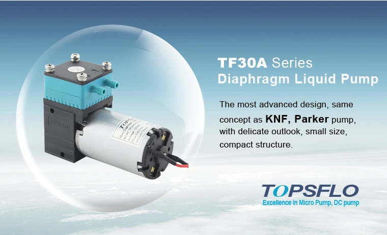 TOPSFLO TF30A-A Высокоэффективная жидкостная, работающего на постоянном токе 12 В в не содержат химикатов Очистка воды мембранный насос 1000 мл