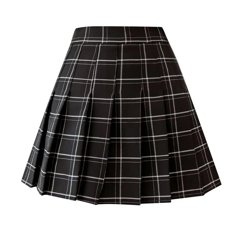 2019 г. милая клетчатая универсальная юбка для девочек приталенная мини