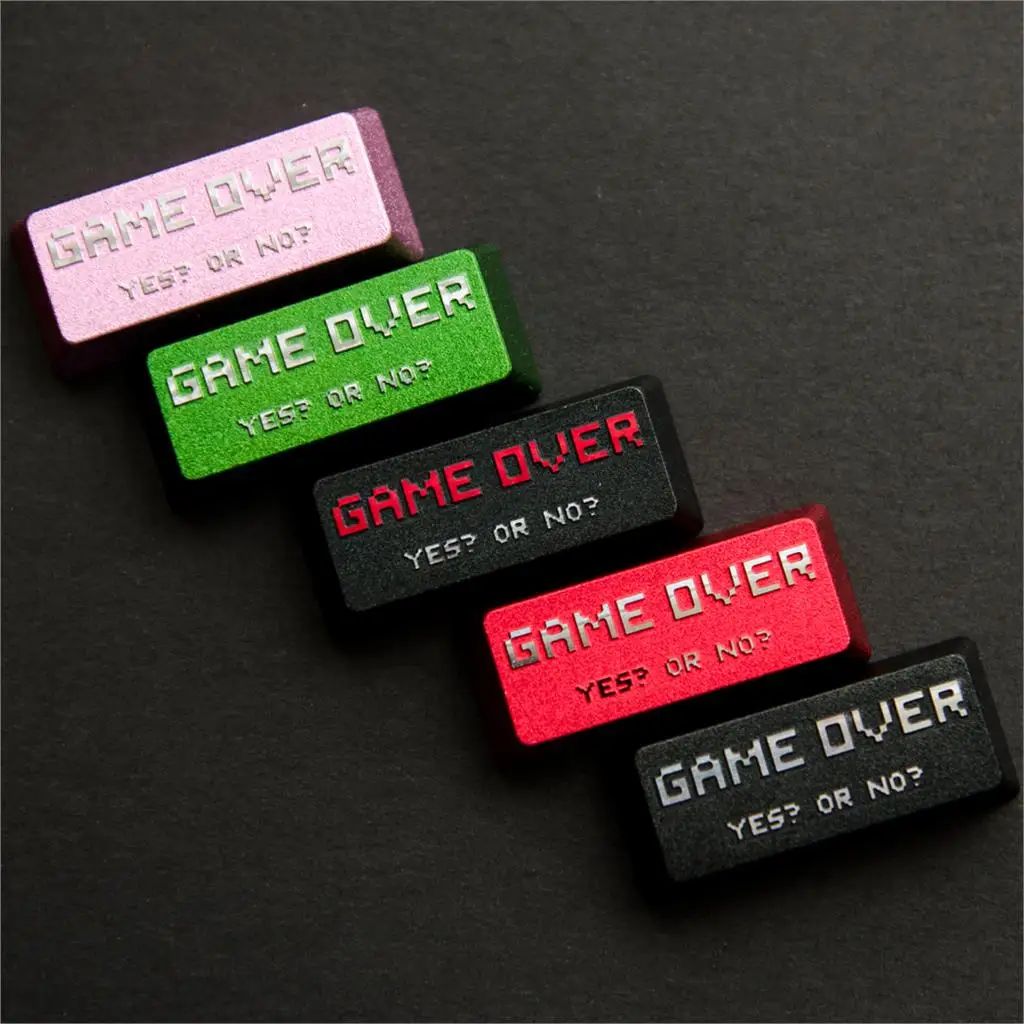 Механическая клавиатура gameoverer из алюминиевого сплава, клавишная крышка, OEM профиль для KBC filco, черный, фиолетовый цвет, да или нет, металлическая клавишная крышка