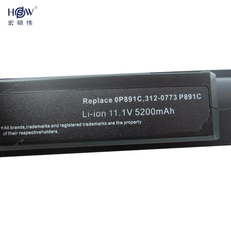 HSW Аккумулятор для ноутбука DELL 312 0773 0774 P866C P866X P891C PP17S R437C T555C T561C W004C XPS 13XPS 1340 батарея