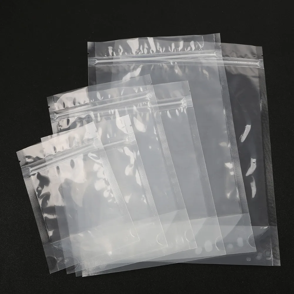 Прозрачные Ziplock мешки с замком на молнии упаковка для хранения продуктов питания