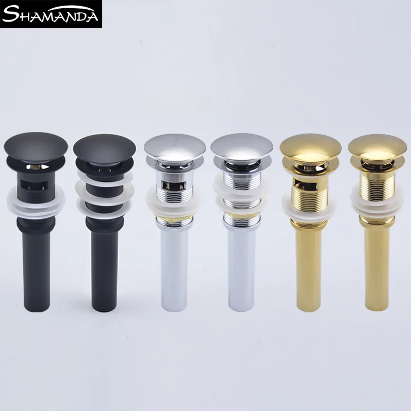 Раковина для ванной комнаты всплывающее сливное отверстие из латуни с и без