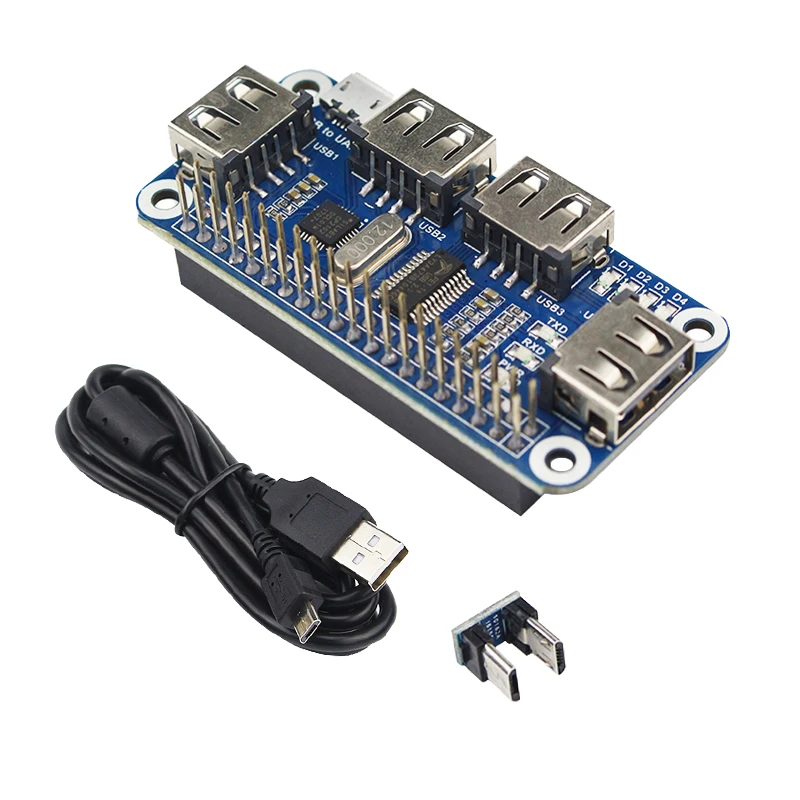 Raspberry Pi 4B usb хаб шляпа плата расширения 4 Порты USB UART для последовательного отладки