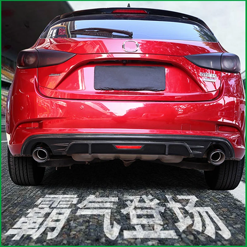 Для Mazda 3 M3 Axela Hatchback защита заднего бампера Диффузор спойлер обновление заднего бампера губ автомобильный комплект кузова автозапчасти