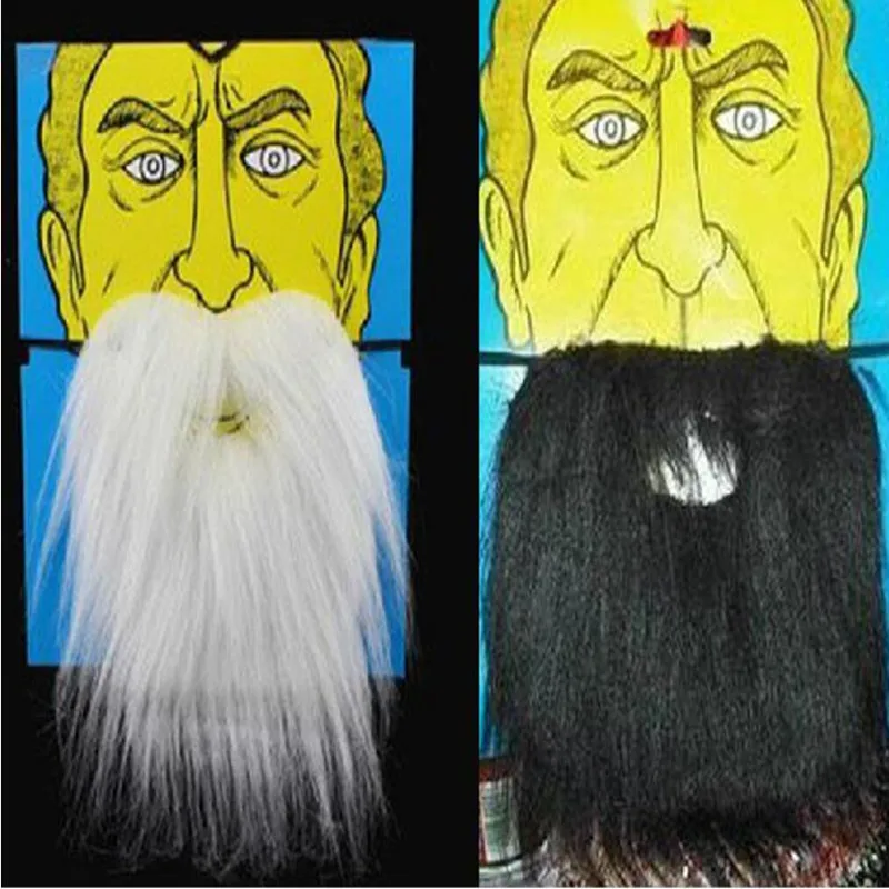 Черно-белый Санта Клаус Поддельные Усы Борода Косплей платье реквизит вечерние s