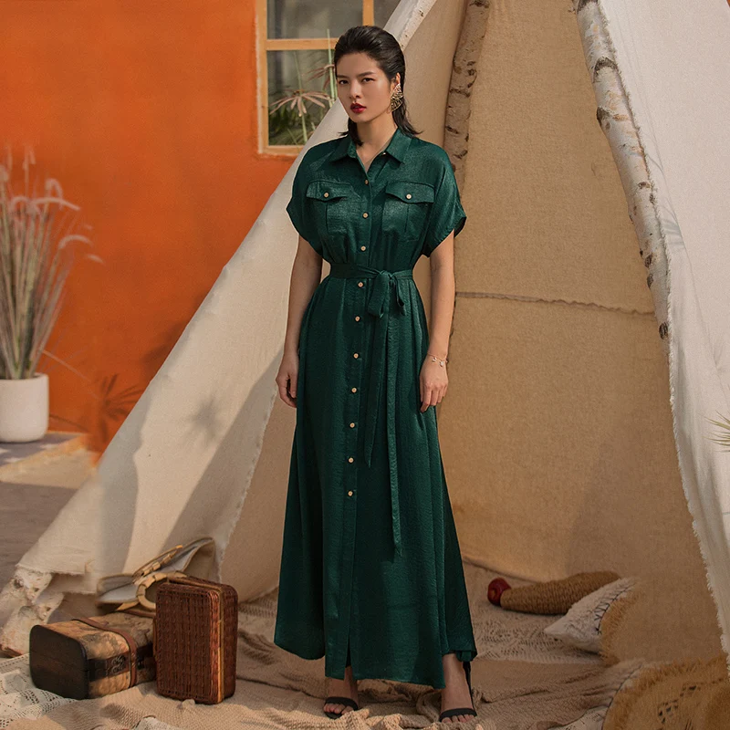 Летнее Длинное Платье VERRAGEE 2019 | Женская одежда