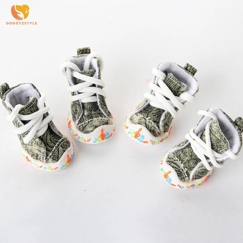 4 шт./лот музыкальное полотно Pet Обувь летние дышащие мягкие Сандалии для девочек