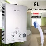 8L-LPG-1-A   Special Offer Wall Mounted Electric Shower 8L Lpg Propane Gas Hot Water Heater Tankless Stainless Lcd Ce