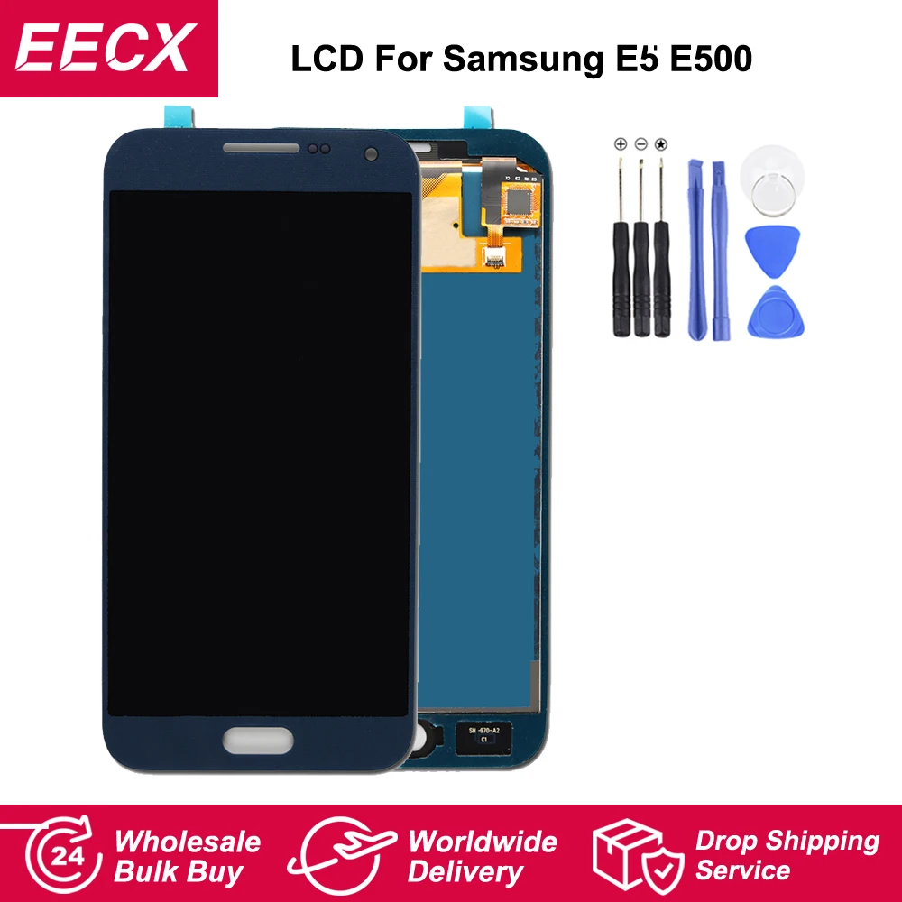 E500 AMOLED для Samsung Galaxy E5 LCD E500HQ E500F E500H E500M ЖК дисплей с сенсорным дигитайзером в сборе