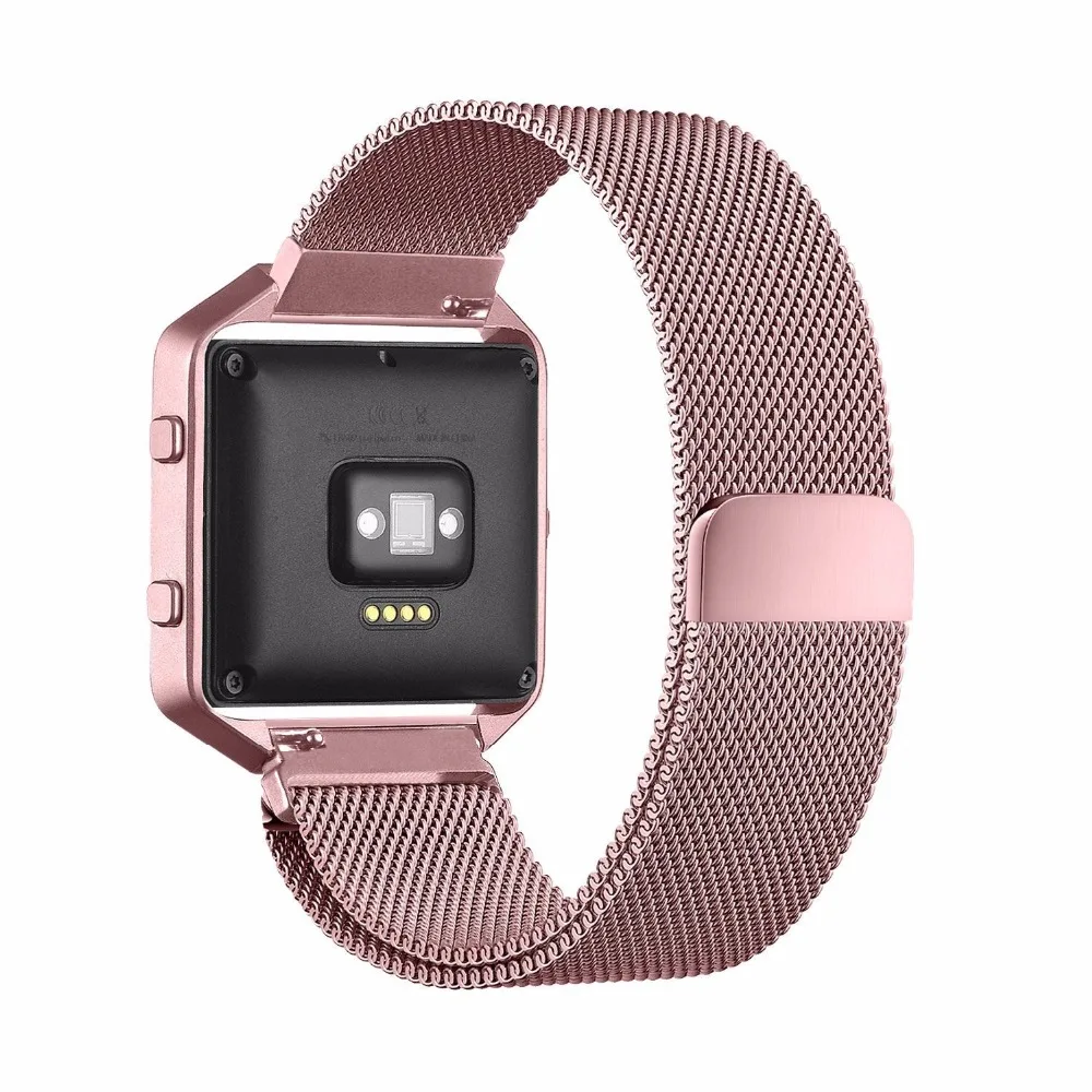 Миланская петля часы на магнитном ремешке для Fitbit Blaze Смарт-часы браслет из
