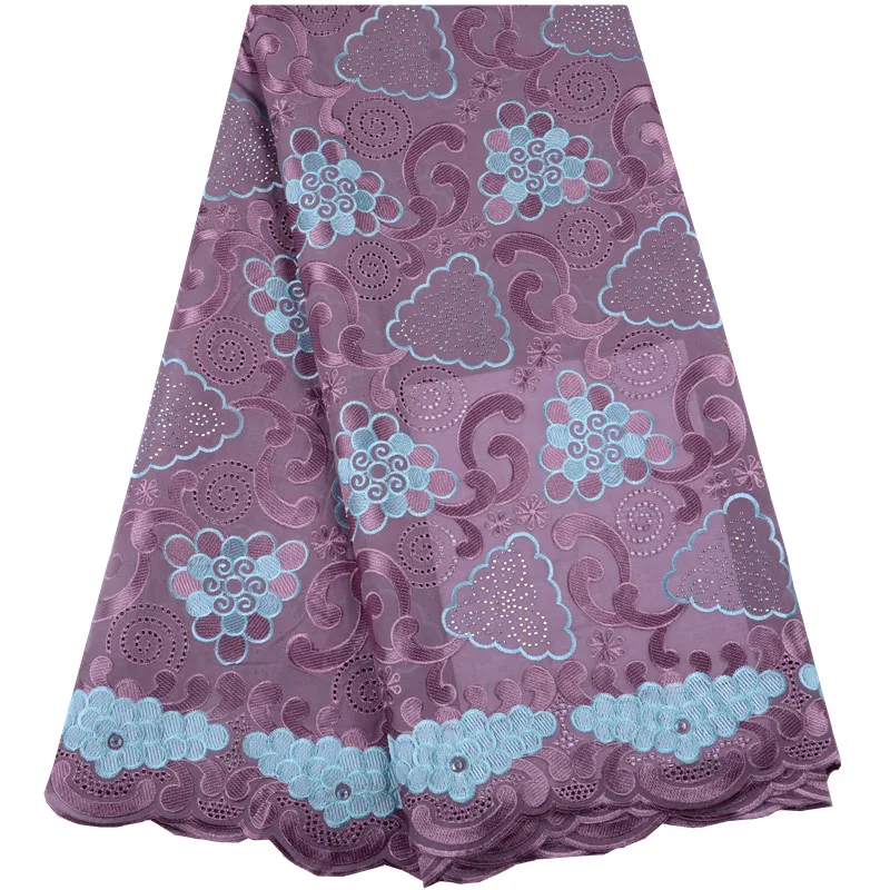 

African Cotton Swiss Voile Lace Fabric High Quality Stones Swiss Voile Lace In Switzerland Cotton African Lace Fabric A1480