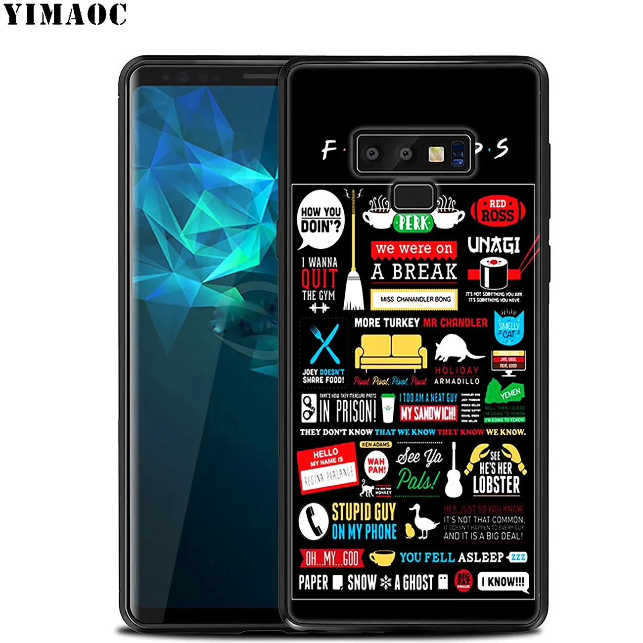 Мягкий силиконовый чехол для Samsung Galaxy A6 Plus A9 A8 A7 2018 A3 A5 2016 2017 черный Note 9 8 | Мобильные