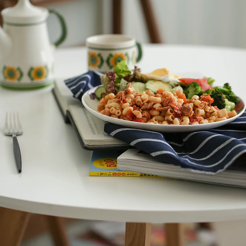 Креативное пасторальное акварельное цветочное блюдо из костяного фарфора