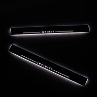 sncn led car scuff plate trim pedal door sill pathway moving welcome light for infiniti qx70 2013 2014 2015 accessories acrylic