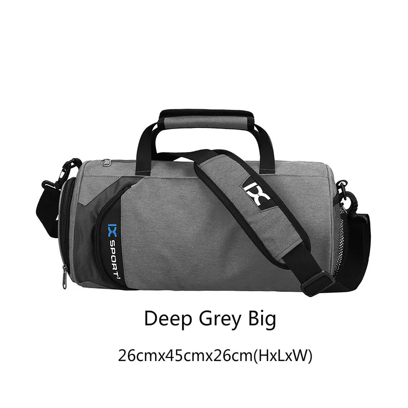 Deep Grey Big Мужские спортивные сумки для тренировок Tas фитнес путешествия Sac De Спорт на открытом воздухе спортивная обувь женская сухая влажная Gymtas Йога Bolsa - Цвет: Deep Grey Big