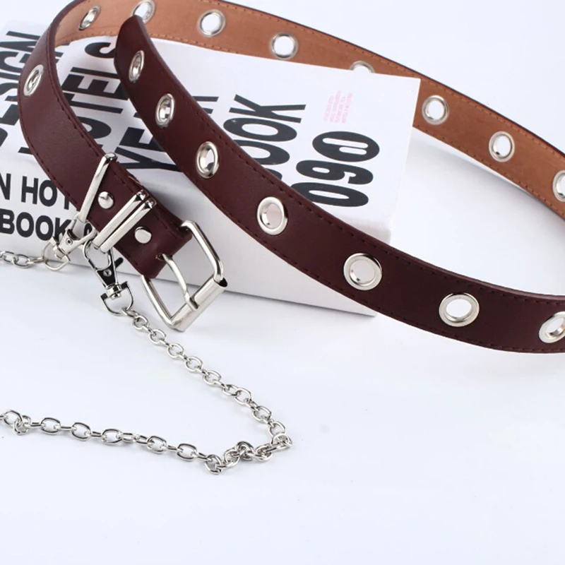 

2.3cm Women Ladies Narrow Metal Buckle Woman Punk Leather Dress Waist Belt For Women Jeans Belts Straps Waistband Pants
