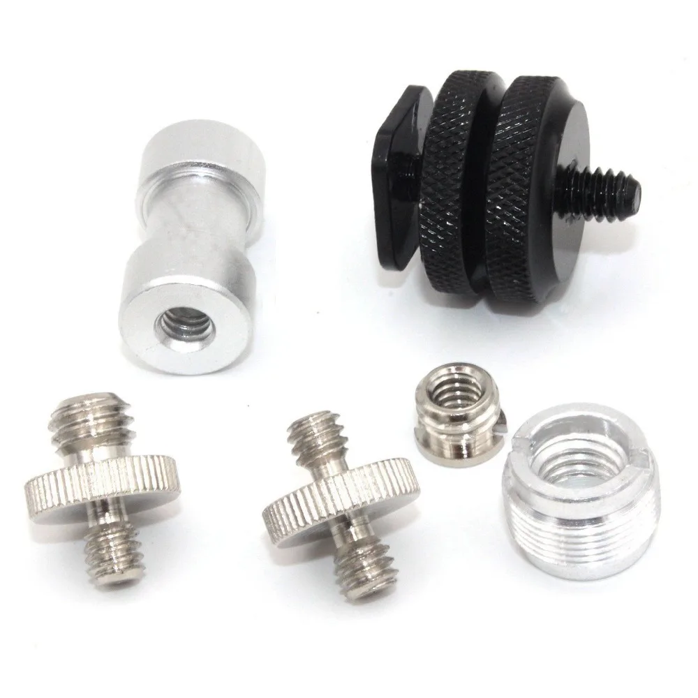 

6PC Bulk Mixed Professional Camera Screw Adapter 1/4" 3/8" Tripod Screw Adaptors