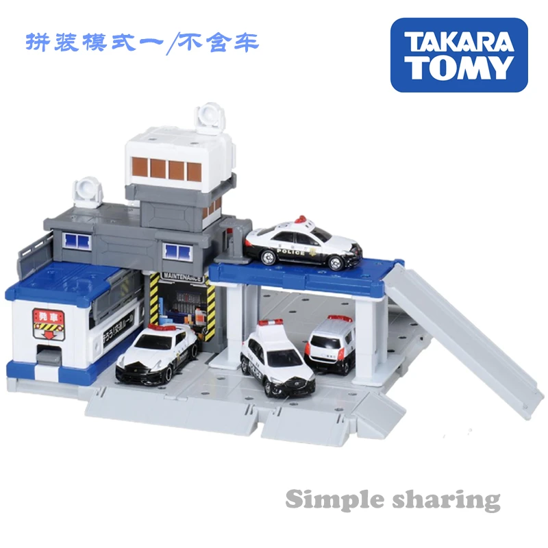 Takara Tomy Tomica Town, центральный Полицейский отдел, строительный блок, литые под давлением миниатюрные детские игрушки, модель, набор, горячая Распродажа, детские куклы