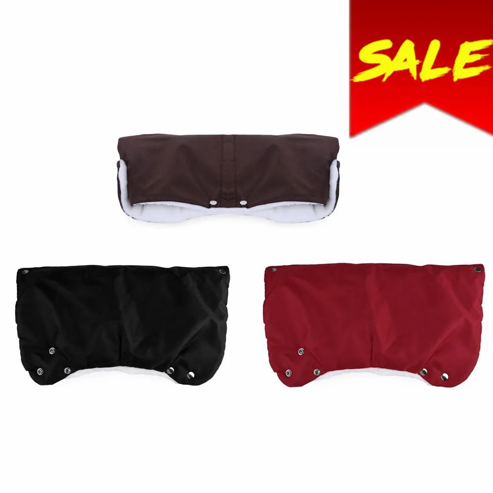 Водонепроницаемые зимние перчатки для детской коляски толстые флисовые Детские