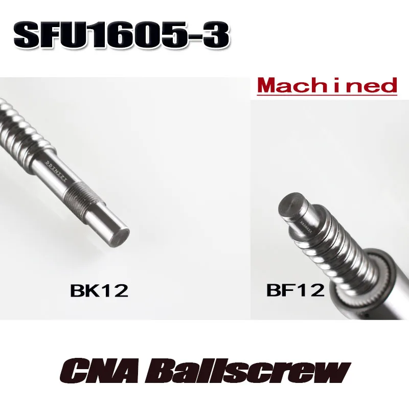 SFU1605 набор свернутый шариковый винт C7 с концевой обработкой + 1605 шариковая гайка