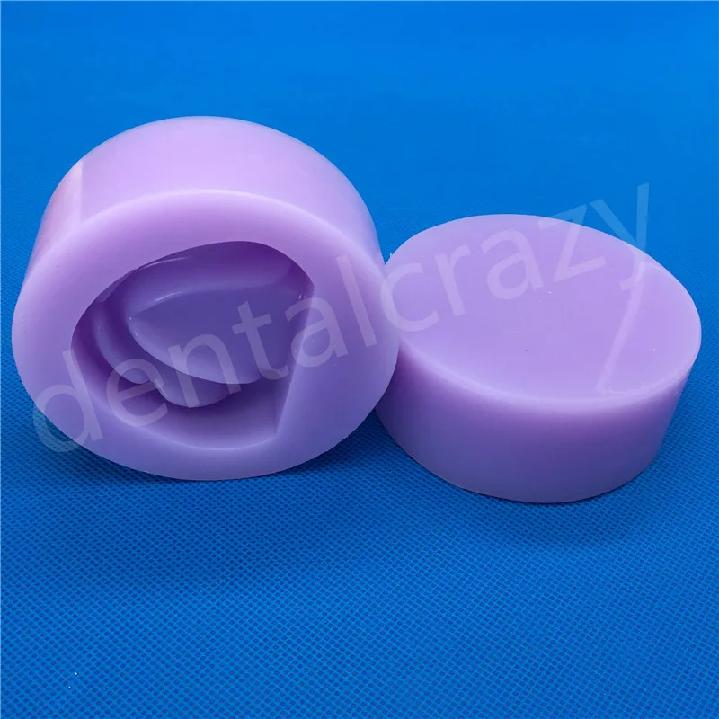 Гипс стоматологический модель формы Edentulous Jaw Base Silicon Complete Block-фиолетовые