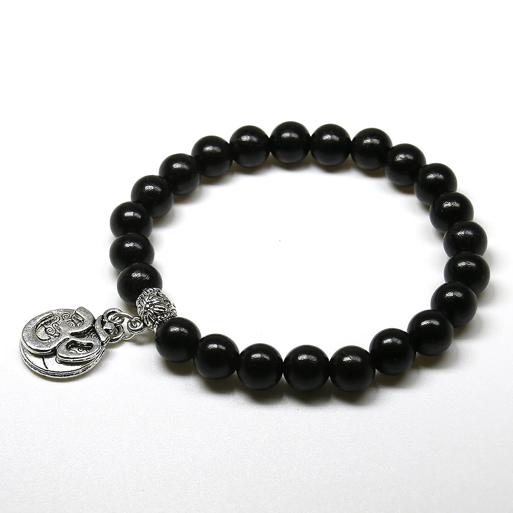 8 мм браслет для йоги женщин черный деревянный дерево жизни из натурального