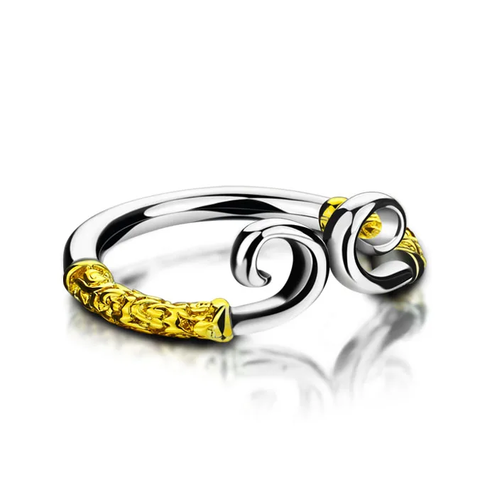 Кольцо с серебряным покрытием в винтажном стиле кольцо серебряного цвета