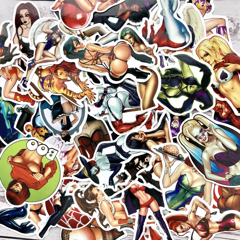 50 шт. укладка ПВХ Водонепроницаемый в вульгарный женское нижнее белье Стикеры
