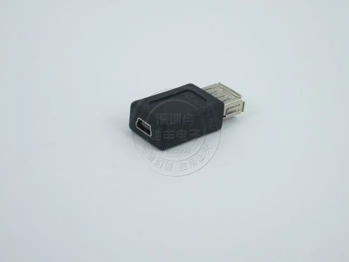 Новинка черный Переходник USB 2 0 типа A мама мини B переходник с usb на микро разъем