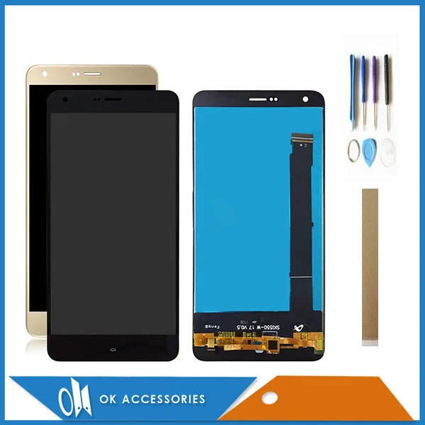 Для Prestigio Grace S7 LTE PSP7551Duo PSP7551 DUO ЖК-дисплей с сенсорным экраном дигитайзер золотой черный цвет с инструментами лента