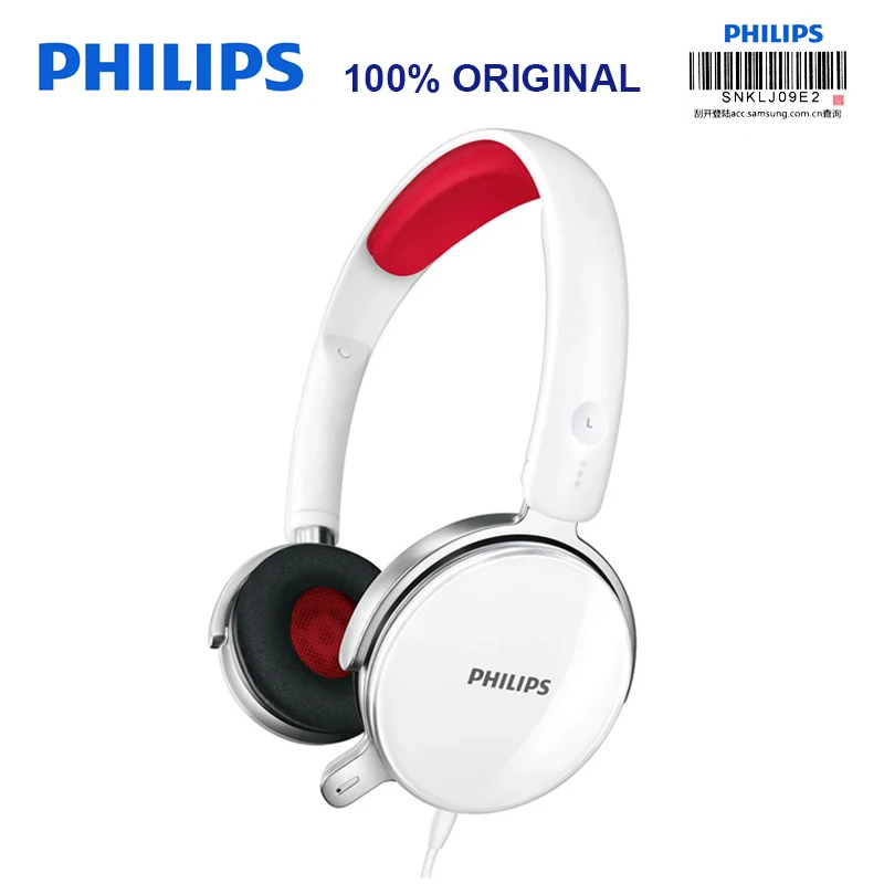 Профессиональные наушники Philips SHM7110U с стерео басовым проводным микрофоном