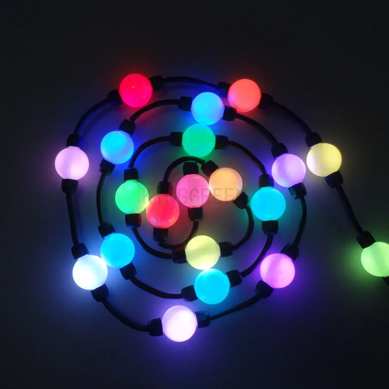 Each led. Светильник шар RGB. RGB шарики. RGB светодиодный шар DIY. Гирлянда пиксель.