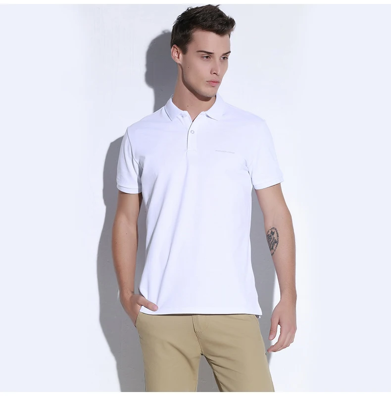 Pioneer Camp Мужская фотболка Поло Polo известный бренд бизнес и случайное поло с коротом рукавом многоцветная и высококачественая 409010A