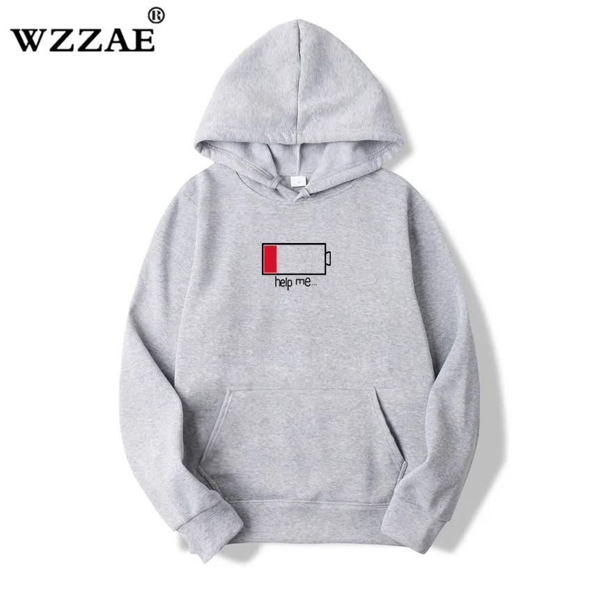 WZZAE, низкая помощь мне, толстовки, мужские, 3D, креативные, толстовки с капюшоном, модная уличная одежда, хип-хоп, черная толстовка, мужская, плюс размер, S-XXL