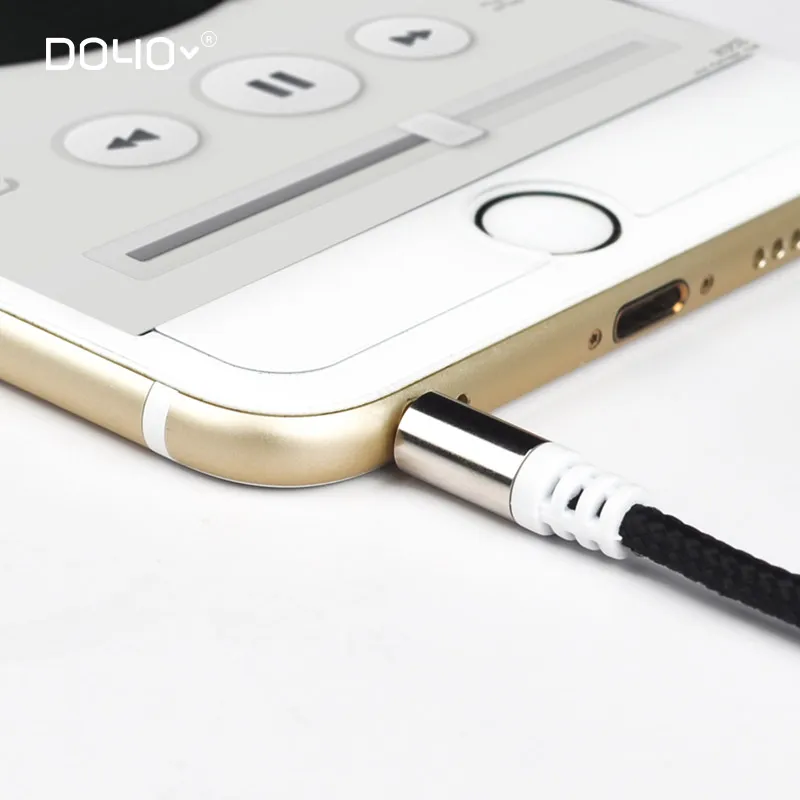 3.5 мм для наушников стерео aux аудио кабель iphone samsung mp3 автомобиля провод нейлон