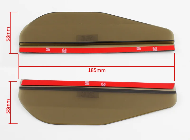 Долговечные аксессуары для автомобиля коричневый козырек бокового зеркала