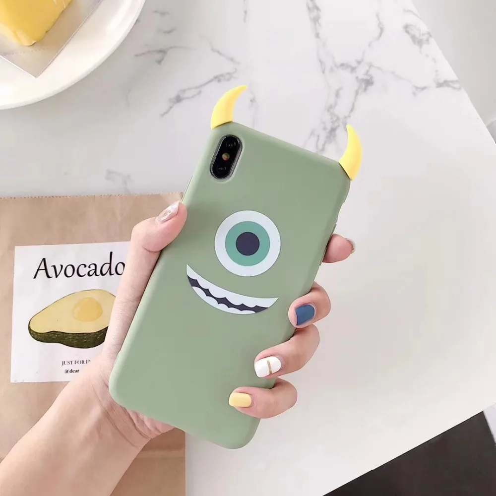 Милый мультяшный чехол для телефона с большим глазом для huawei P20 P30 Mate20 Pro Lite матовый чехол для Honor 9 10 8X Nova 3 3i 3e 4 4e