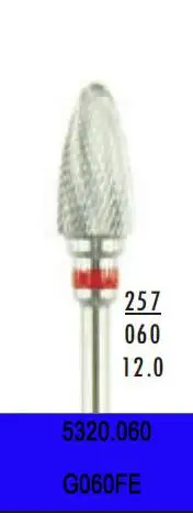 G060FE 10 шт./лот 3/3" хвостовик из карбида вольфрама фрезы Стоматологическая лаборатория hp керамика Акрил Отделка фрезерные боры абразивные материалы - Цвет: G060FE