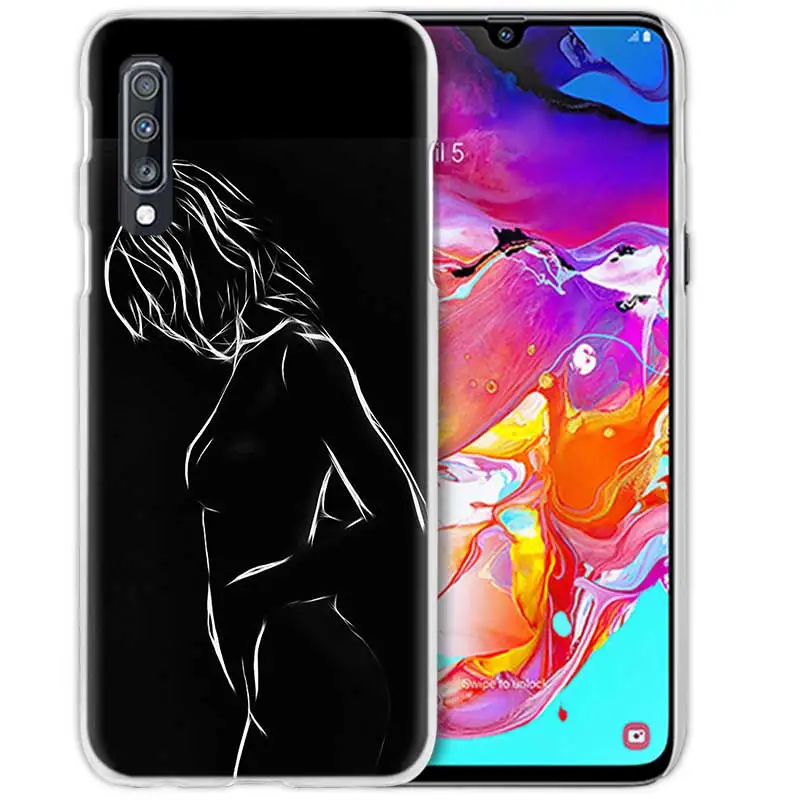 Чехол для samsung Galaxy A50 A70 A20e A40 A30 A20 A10 A8 A6 Plus A9 A7 жесткий прозрачный чехол для телефона - Цвет: 09