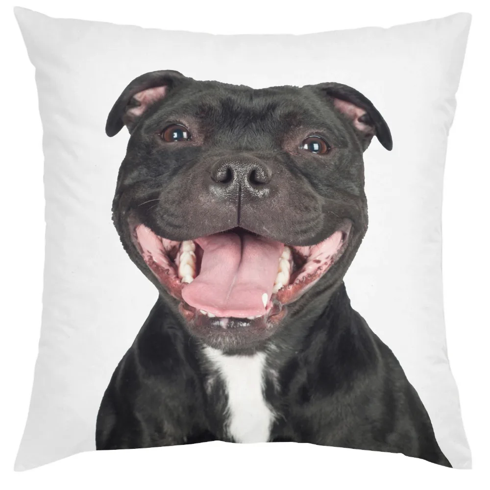 Смешная смесь персонального мультфильма бультерьер собака Смеющийся персонал