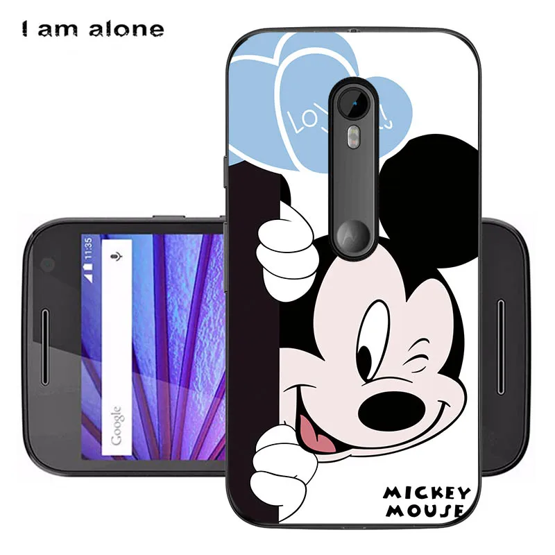 Soft TPU HH58 Чехлы для телефонов I am alone, для Motorola Moto G3, 5,0 дюймов, мягкий ТПУ чехол для мобильного телефона, милая сумка для Motorola Moto G3 - Цвет: Soft TPU HH58