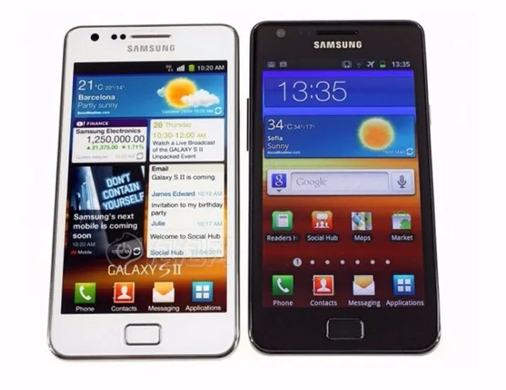 Лидер продаж разблокированный Samsung Galaxy S2 I9100 GPS 16GB ROM 8MP 4,3 дюймов отремонтированный смартфон