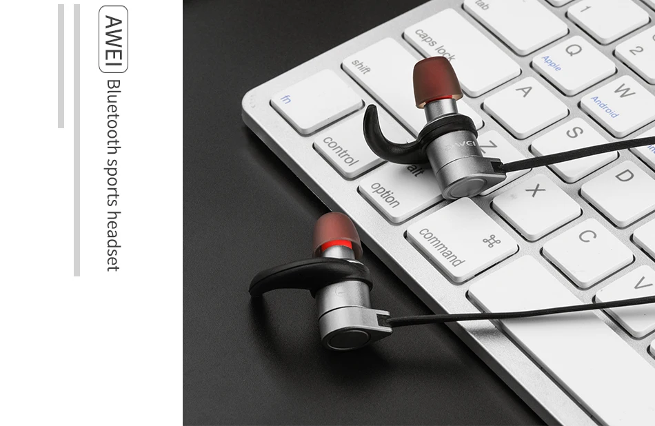 AWEI AK3, беспроводные Bluetooth наушники, наушники с микрофоном, спортивные, водонепроницаемые, магнитные, наушники, наушники для телефона