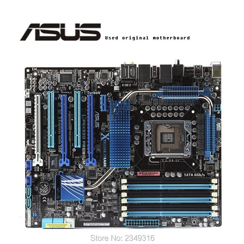 Для ASUS P6X58D Премиум используется Оригинальное гнездо для материнской платы LGA 1366 DDR3 X58 настольная материнская плата