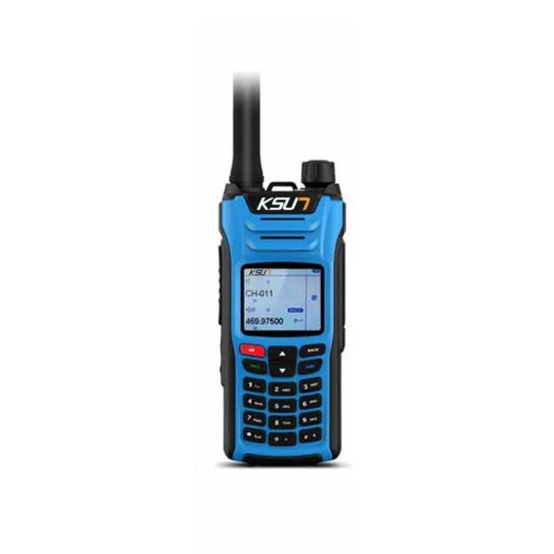 KSUN X-UV68D(MAX) портативная рация 8 Вт Высокая мощность Двухдиапазонный портативный двухсторонний радиопередатчик HF трансивер любительский удобный - Цвет: blue