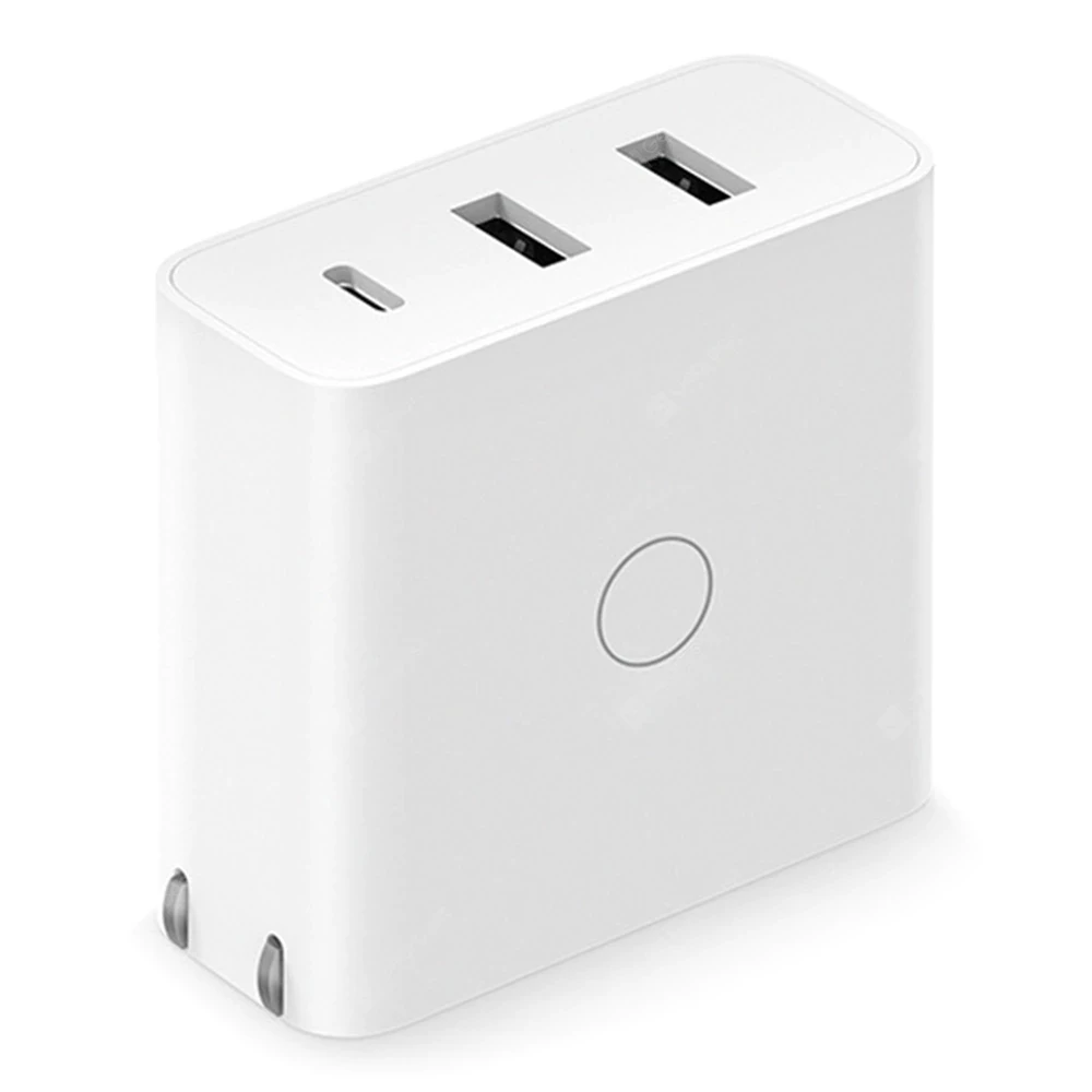 Оригинальное USB-зарядное устройство Youpin ZMI 65 Вт 3 порта для Android iOS переключатель