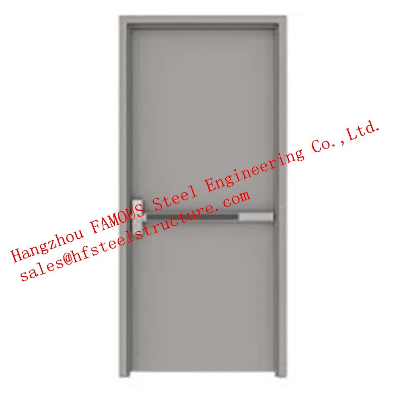 Оцинкованные промышленные полые стальные противопожарные двери для жилых